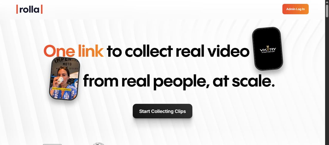 Rolla Video homepage: collecting user-generated video at scale.